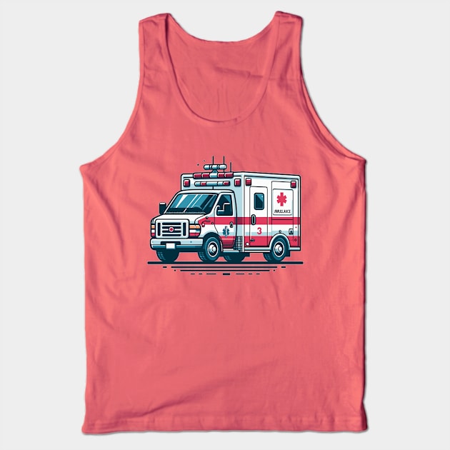 Ambulance Tank Top by Vehicles-Art